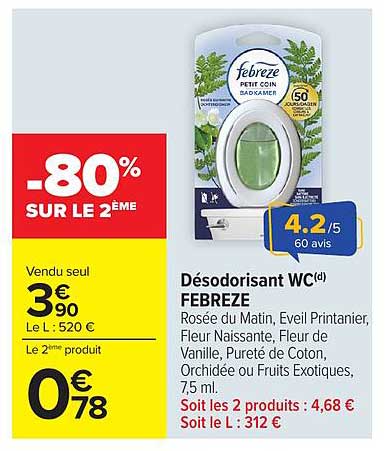 Déodorisant WC FEBREZE