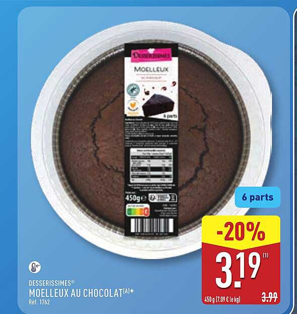 Desserrissimes MOELLEUX AU CHOCOLAT