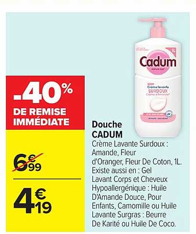 Douche CADUM