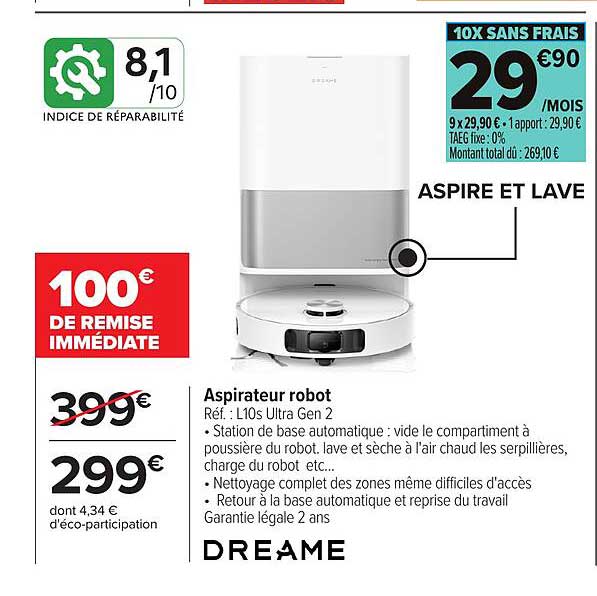 DREAME Aspirateur robot