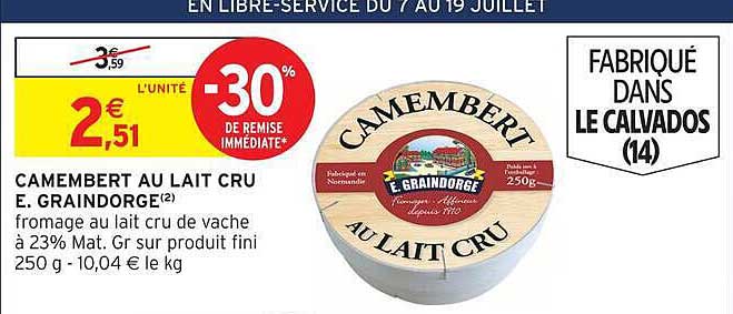 E. Graindorge Camembert au lait cru
