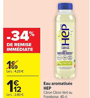 Eau aromatisée HEP