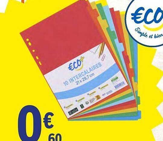Eco 10 intercalaires