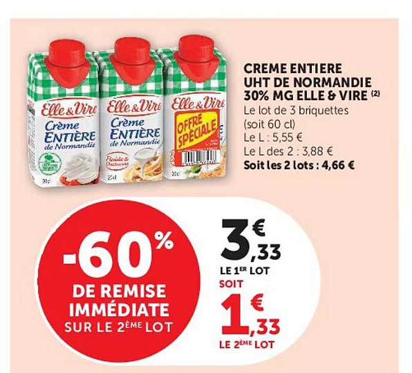 Elle & Vire Crème Entière de Normandie