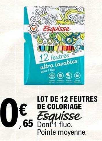 Esquisse 12 feutres