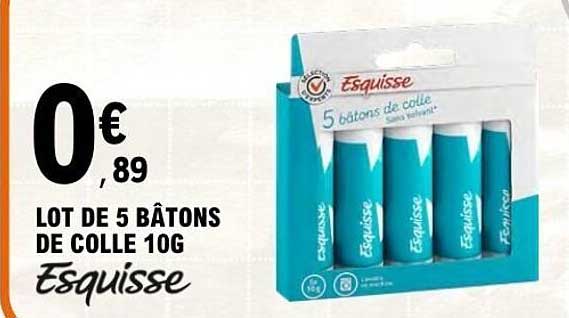 Esquisse 5 bâtons de colle