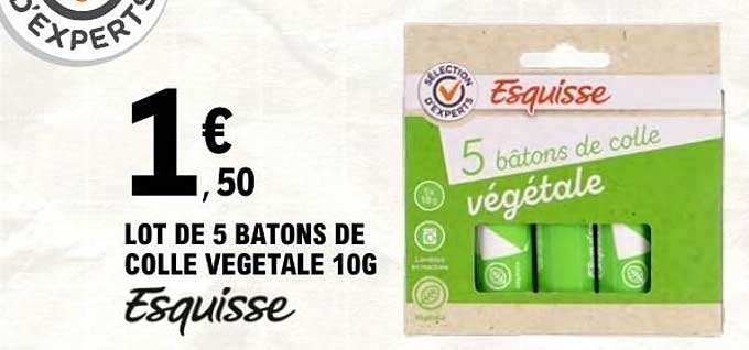 Esquisse 5 bâtons de colle végétale