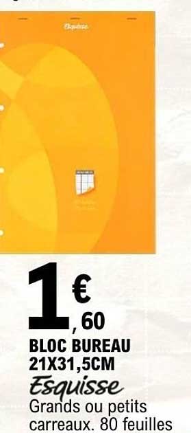 Esquisse Bloc bureau