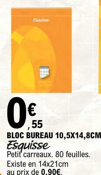 Esquisse Bloc bureau