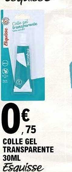 Esquisse Colle gel transparente