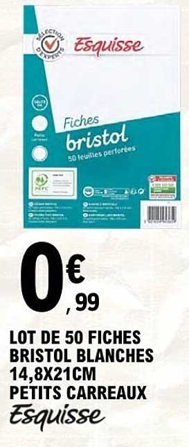 Esquisse Fiches bristol