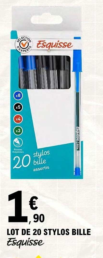 Esquisse stylo bille assortis