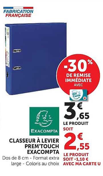 EXACOMPTA CLASSEUR À LEVIER