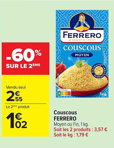 Ferrero Couscous Moyen
