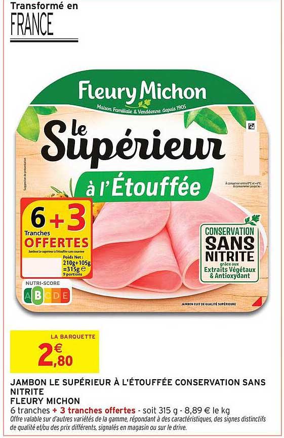 Fleury Michon Le Supérieur à l'Étouffée