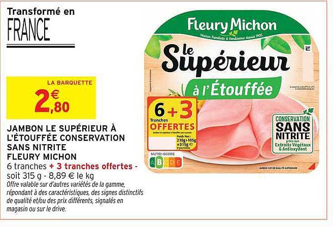 Fleury Michon Le Supérieur à l'Étouffée