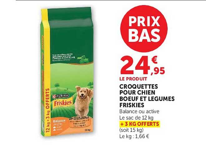 Friskies CROQUETTES POUR CHIEN BŒUF ET LÉGUMES