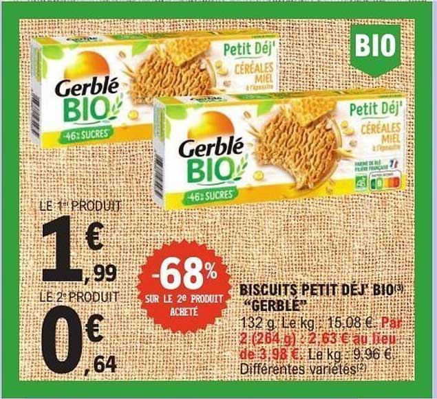 Gerblé BIO Petit Déj' Céréales Miel