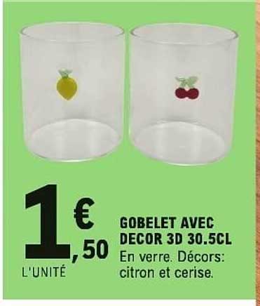 GOBELET AVEC DECOR 3D 30.5CL