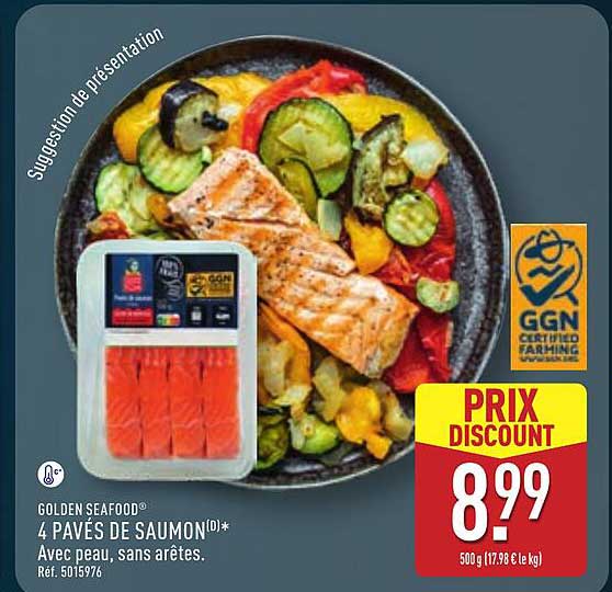 GOLDEN SEAFOOD 4 PAVÉS DE SAUMON