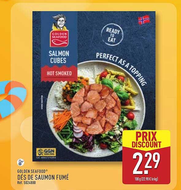 GOLDEN SEAFOOD DÉS DE SAUMON FUMÉ