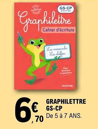Graphilette Cahier d’écriture