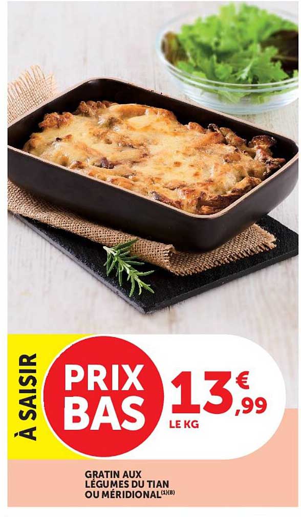Gratin aux légumes du Tian ou Méridional