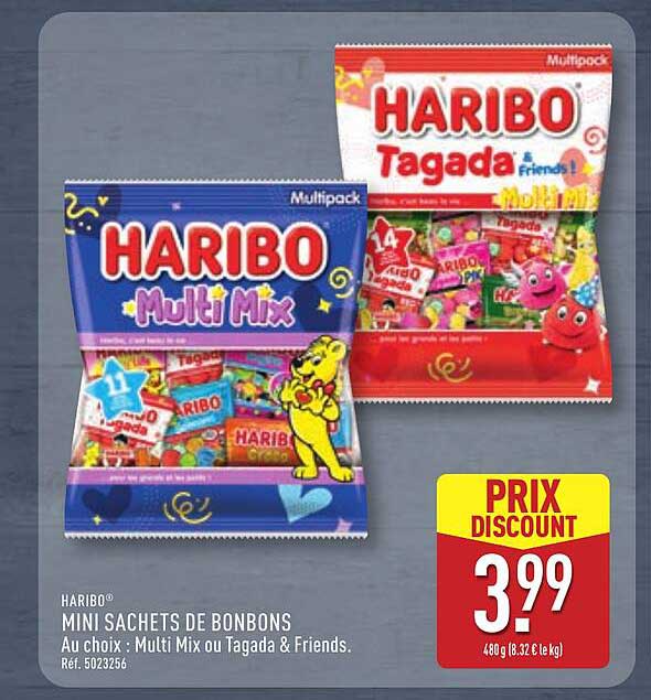 HARIBO MINI SACHETS DE BONBONS