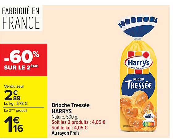 Harrys Brioche Tressée