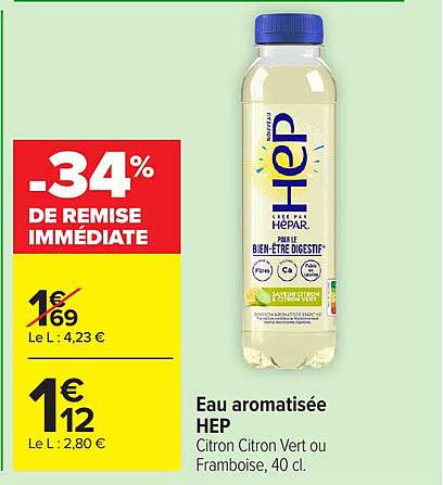HEP Eau aromatisée