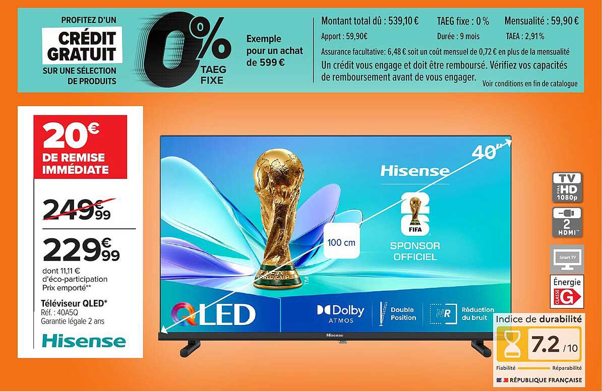 Hisense Téléviseur QLED