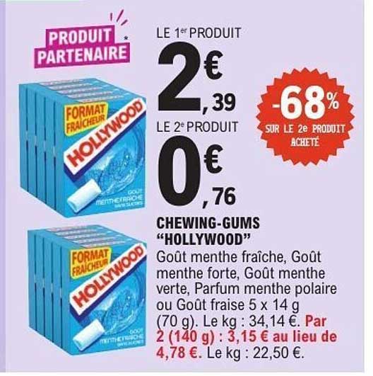 HOLLYWOOD Chewing-gums