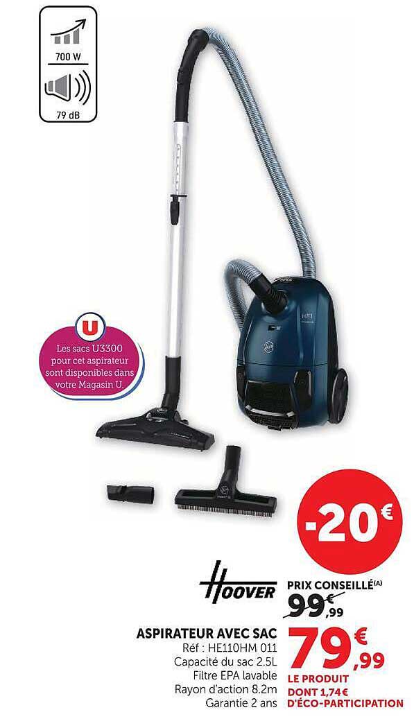 Hoover Aspirateur avec sac