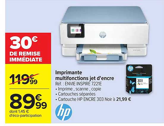 HP Imprimante multifonctions jet d'encre