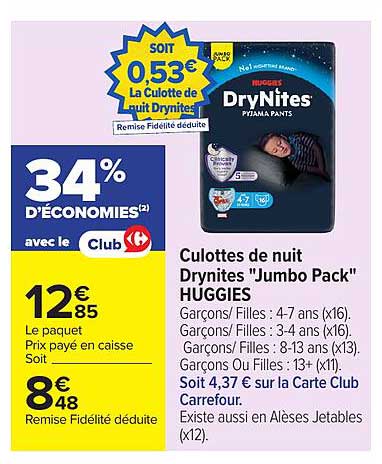 Huggies DryNites Jumbo Pack