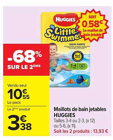 Huggies Maillots de bain jetables
