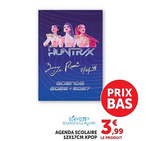 HUNTR/X AGENDA SCOLAIRE