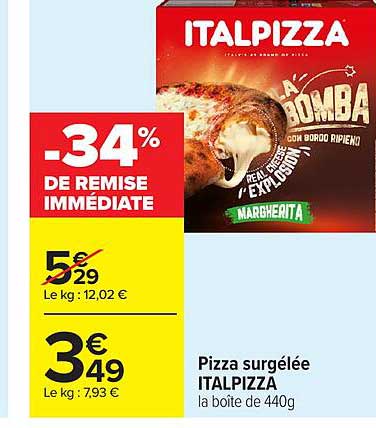 ITALPIZZA Pizza surgelée