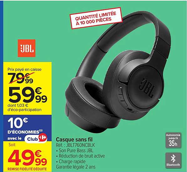 JBL Casque sans fil
