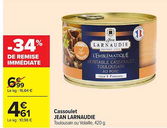 Jean Larnaudie Cassoulet