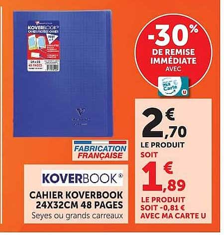 KOVERBOOK CAHIER KOVERBOOK