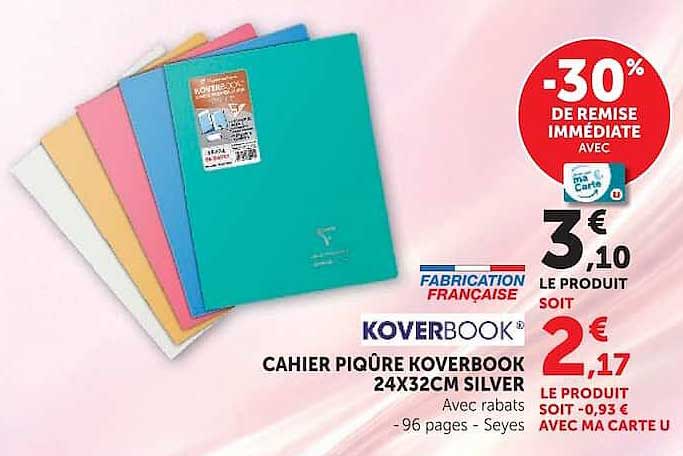 KOVERBOOK Cahier piqûre KOVERBOOK