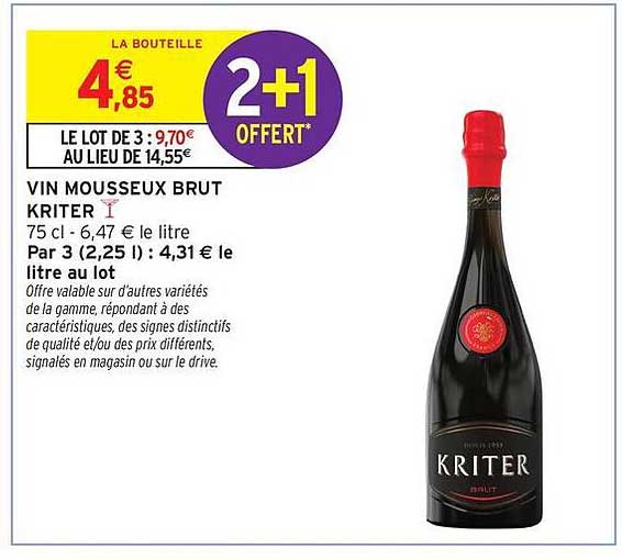 Kriter Vin Mousseux Brut