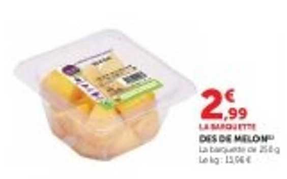 La barquette des 6 melons