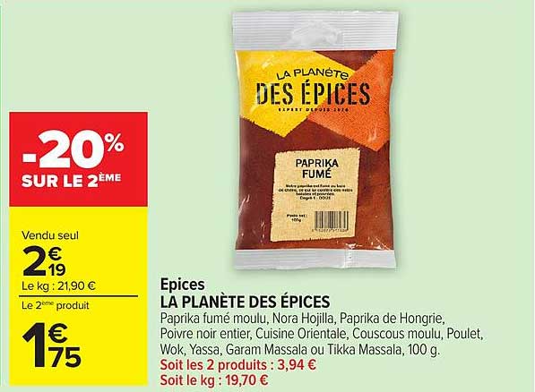 LA PLANÈTE DES ÉPICES Paprika fumé