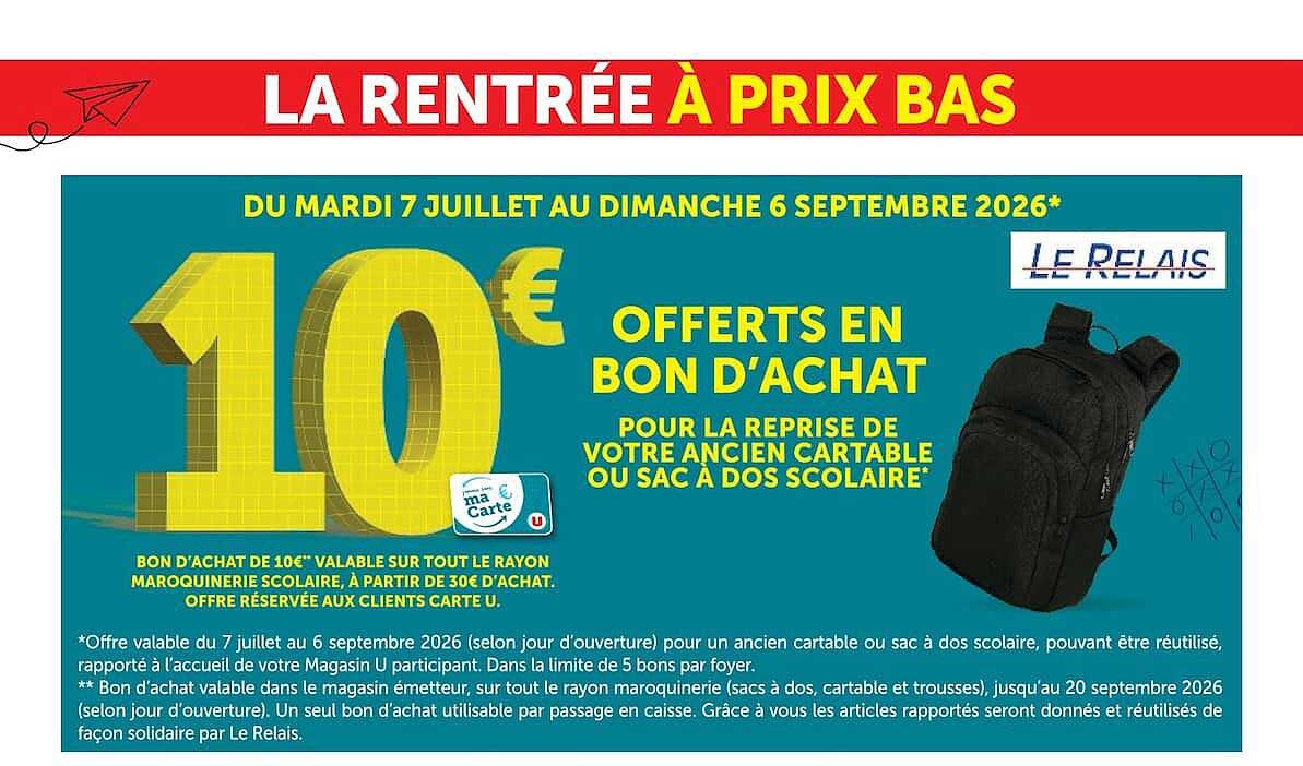 LA RENTRÉE À PRIX BAS