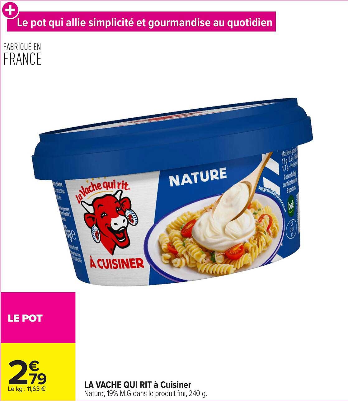 La Vache qui rit à Cuisiner Nature