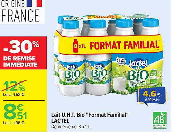 Lactel Bio "Format Familial