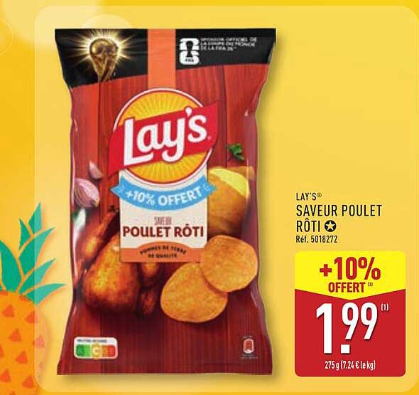Lay's Saveur Poulet Rôti