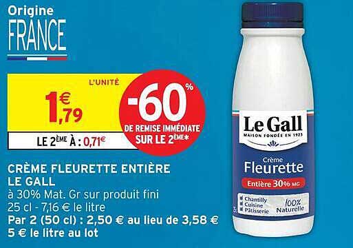 Le Gall Crème Fleurette
